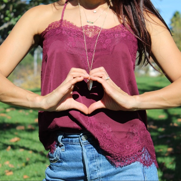 Lace Trim Woven Cami - Picture 4 of 6
